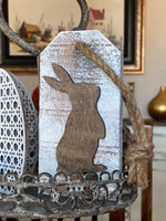Pallet Wood Rustic Bunny Tags