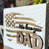 Personalized Tattered Flag Sign