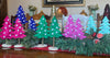 Whimsical Christmas Colors Set of 2 Felt Trees