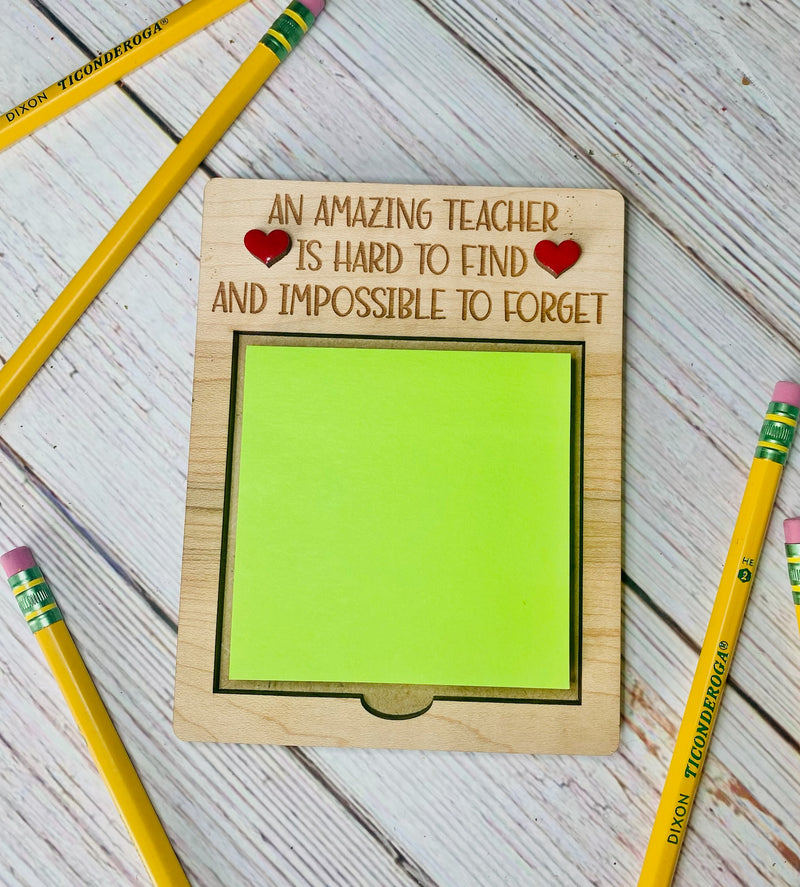 Teacher Appreciation Personalized Sticky Note Pad