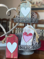 Pallet Wood Rustic Heart Tag