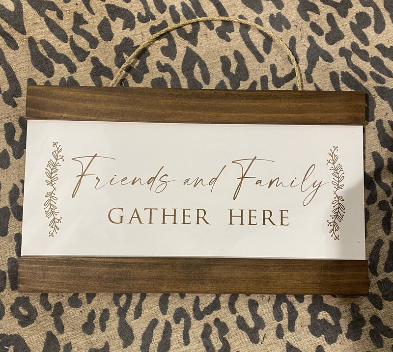 12 x 20 Paneled Friends and Family Gather Here