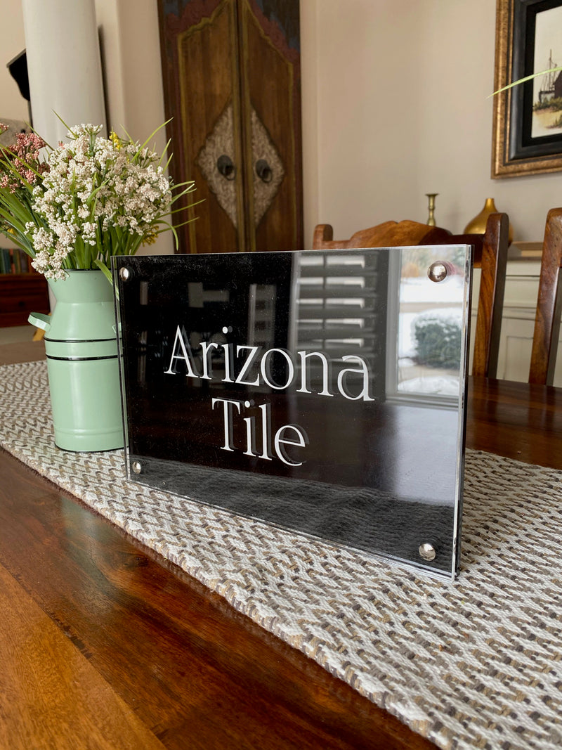 Custom 8 x 12 Thick Acrylic Business or Personal Sign
