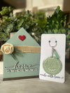 Home is Where Mom is Wood House/Key Chain or Magnet Mother's Day Bundle