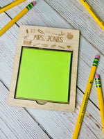 Teacher Appreciation Personalized Sticky Note Pad