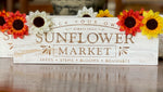 Sunflower Market Wood Block