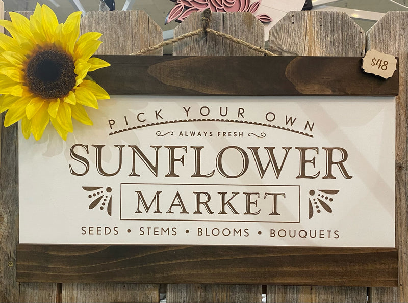 12 x 20 Paneled Sunflower Sign