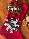 Personalized Snowflake Stocking Tags