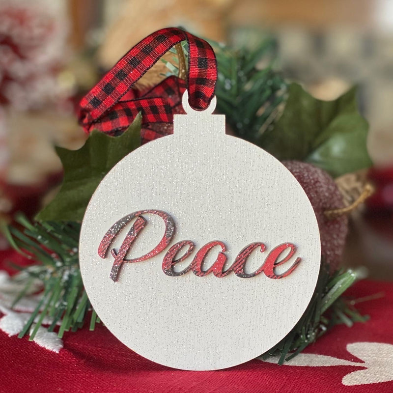 Peace Christmas Ornament
