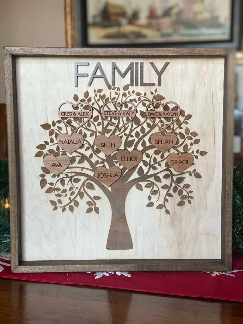 Custom 14 x 14 Family Tree
