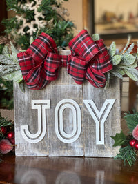 Pallet Wood 10 x 10 Joy Christmas Sign