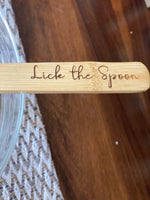 Engraved Bamboo Spoons