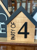 Mini Personalized Homes Set of 5 Shelf Sitter
