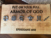 Armor of God 12 x 20 Wood Signs