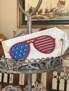 Pallet Wood Rustic USA/Sunglasses Independence Day