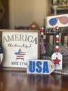 10 X 10 Framed America the Beautiful 1776 Sign