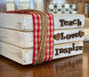 Teach, Love, Inspire Teacher Book Stack