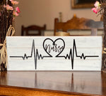 Nurse Heartbeat Wood Sign
