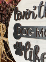 Dog Mom Wood Sign
