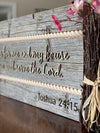 Barn Wood Scripture Sign