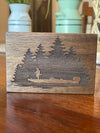 Walnut Hardwood Outdoor Scene Wood Block
