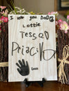 Laser Cut Kids Drawing or Sentiments
