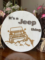 Jeep Wood Sign