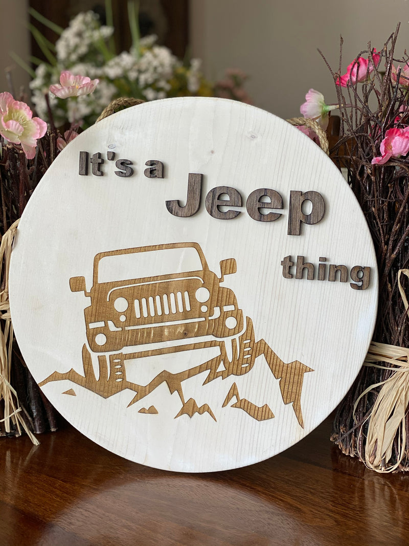 Jeep Wood Sign
