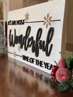 It's The Most Wonderful Time of Year Wood Sign