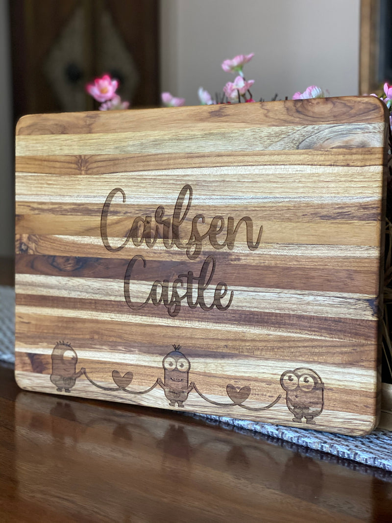 Personalized Teak Wood Cutting Boards