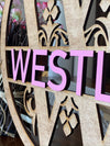 Round Monogram Name Sign
