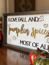 Pumpkin Spice Shelf Sitter 13x7.5