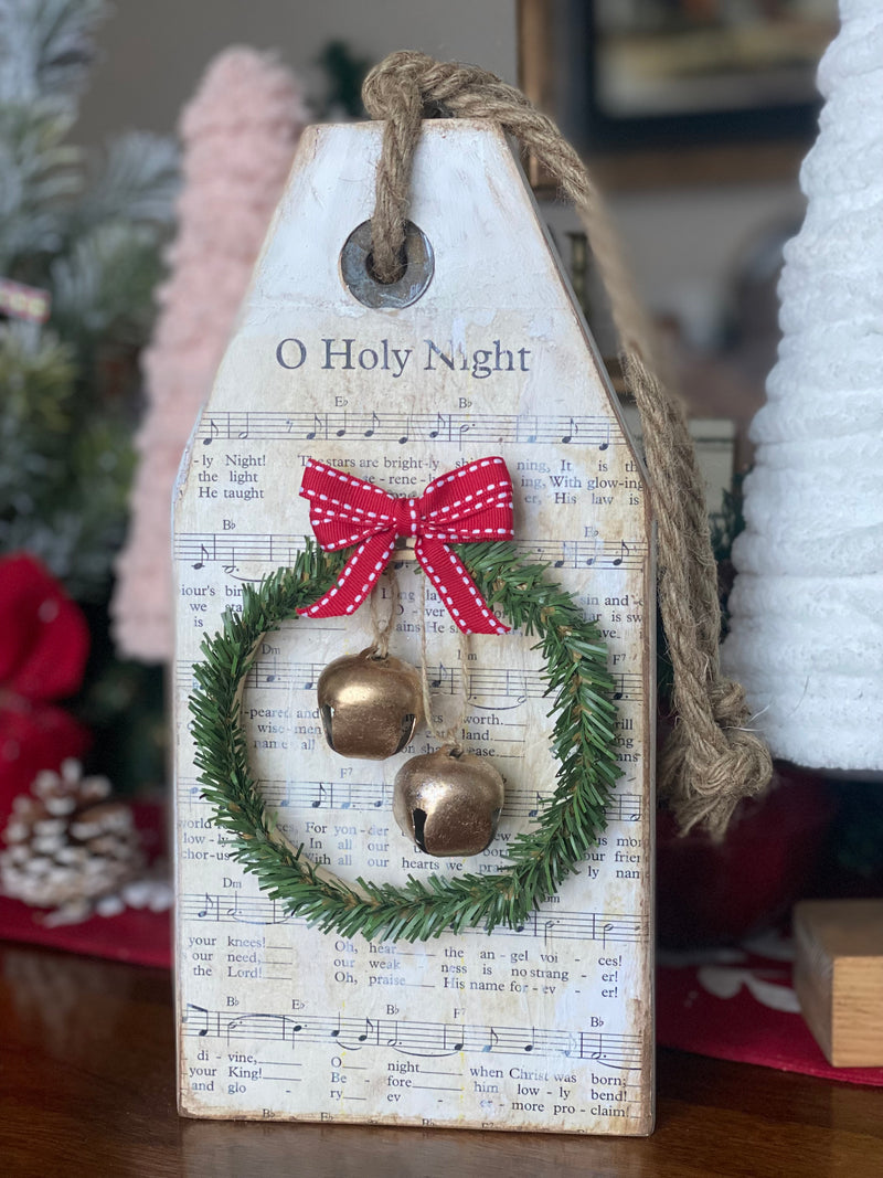 Oversized O Holy Night Christmas Tag