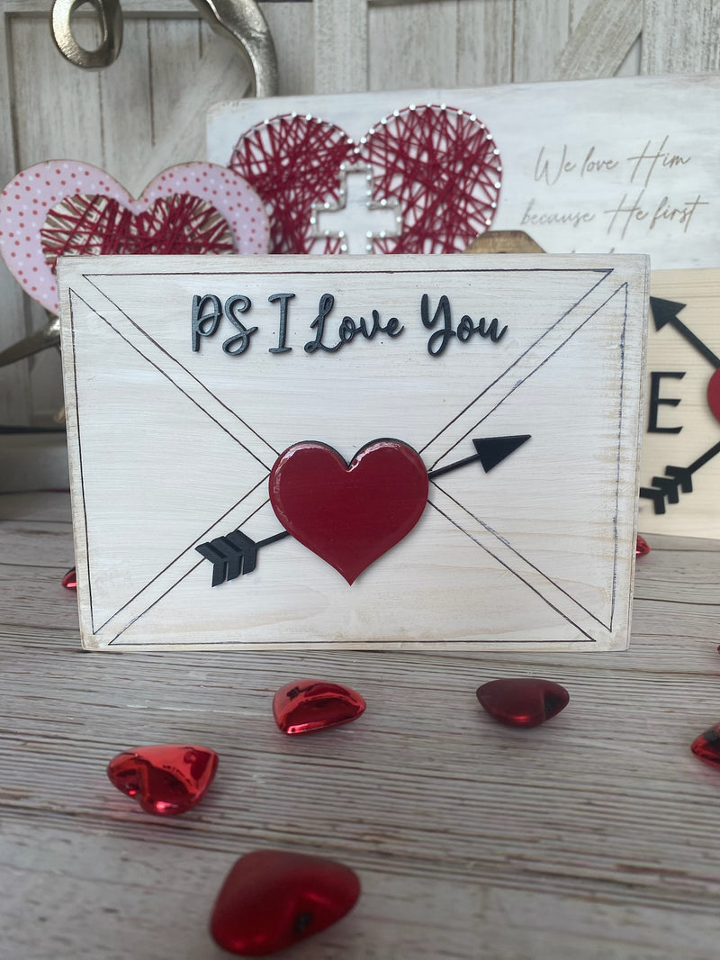 5 x 7 Love Letter Valentine's Day Decor