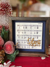 Engraved Tile Silent Night 5x5 Sign