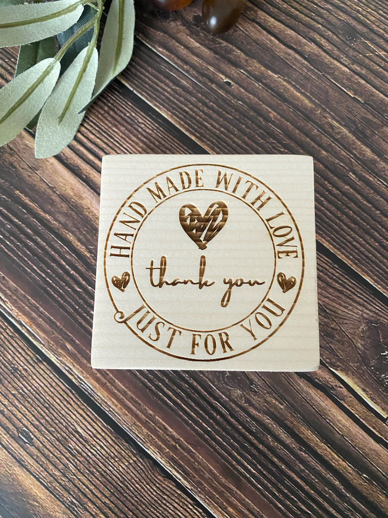 Hand Made with Love Just For You Stamp