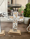Single Flourish Cross with Stand