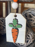 Wood Bead Garland Layered Carrot