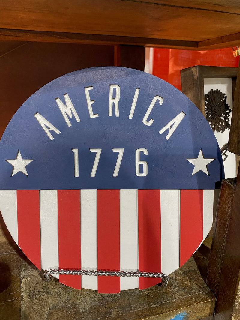America 1776 10" Sign