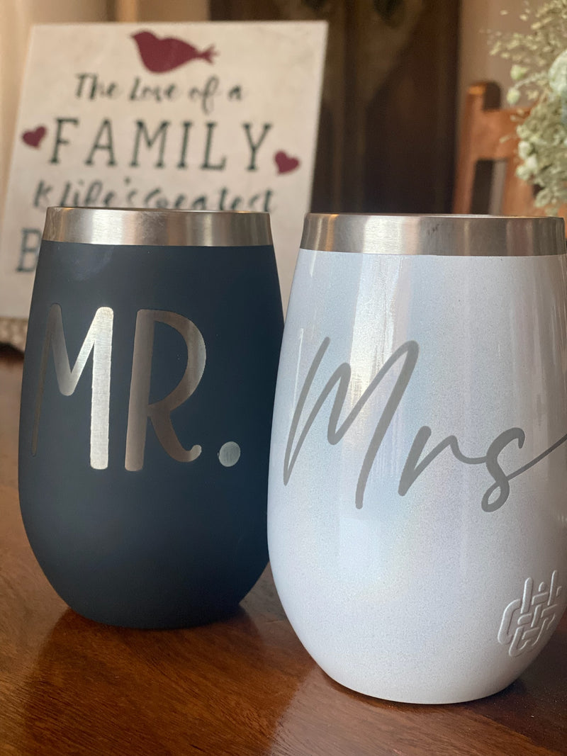 12oz. Stemless Wine Personalized Tumblers Drinkware