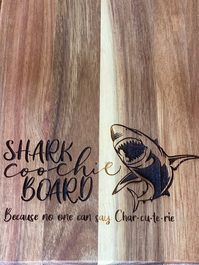Shark Coochie Charcuterie Board