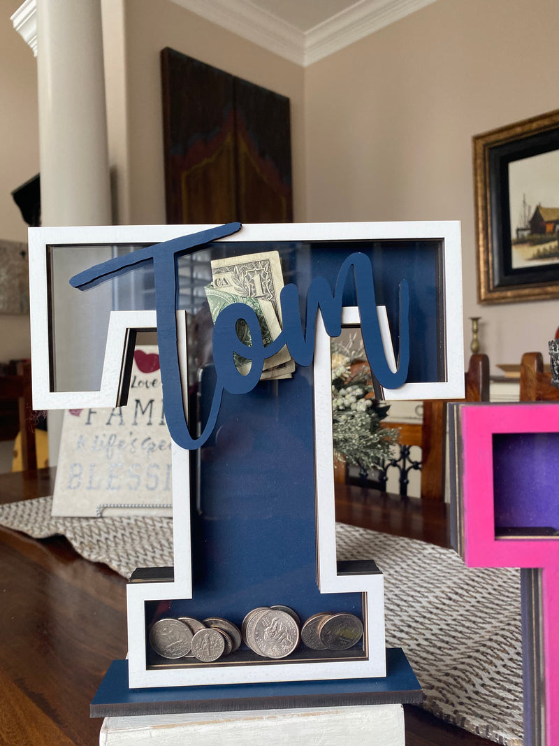 Letter Personalized Piggy Bank