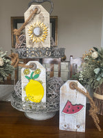 Pallet Wood Rustic Lemon Tag