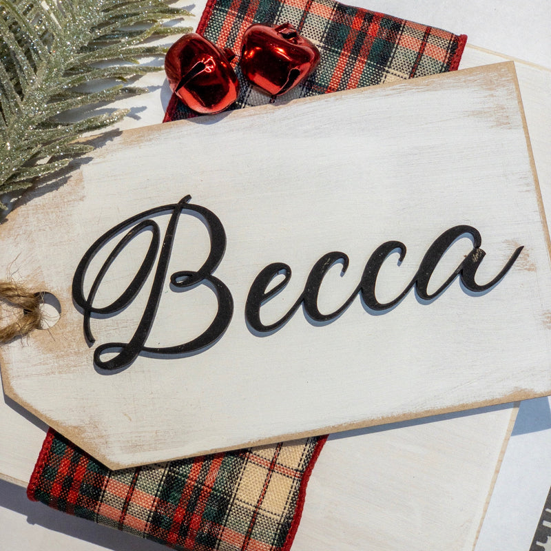 Personalized Christmas Stocking Tags