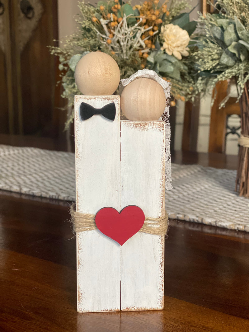 Wedding Couple Wood Block