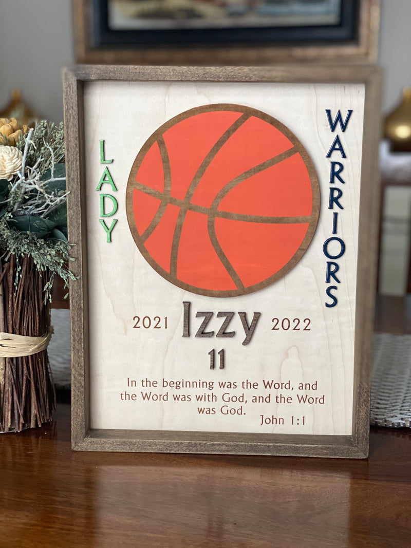 Custom Basketball Plaque